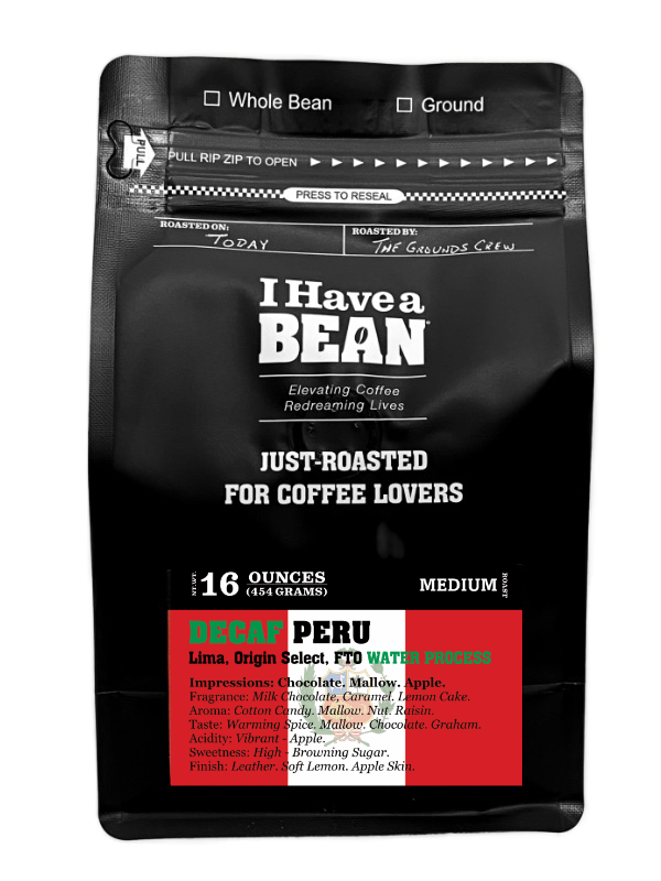 Product picture of Decaf Peruvian Coffee Beans from I Have a Bean