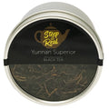 Front view product shot of Yunnan Superior black tea canister